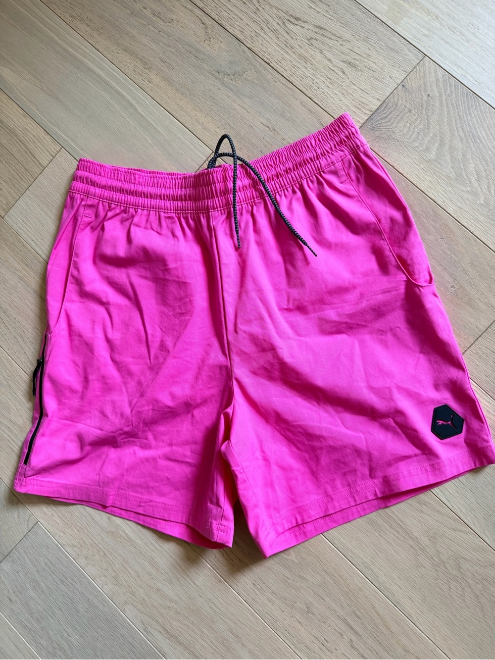 New without tags - Medium Puma Men's Hot Pink Athletic Drawstring Shorts
